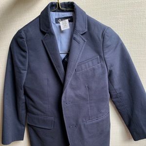 Navy blazer boys crew cuts